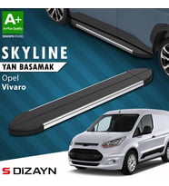 S-Dizayn Opel Vivaro B Kısa Şase Skyline Krom Yan Basamak 213 Cm 2015-2018 A+ Kalite