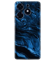 Tecno Spark 10 Pro Kılıf Resimli Desenli Baskılı Silikon Blue MArble 1379
