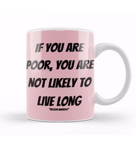 Nelson Mandela Quotes Art Gift   Vintage Retro Style Kupa Bardak Porselen