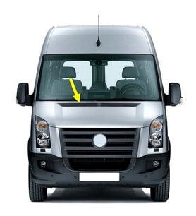 VW Crafter 2006-2012 Motor Kaputu Sağ Üst Izgara Kapak 2E1864878C