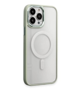 iPhone 15 Pro Max Kılıf Room Magneticsafe Silikon - Su Yeşili