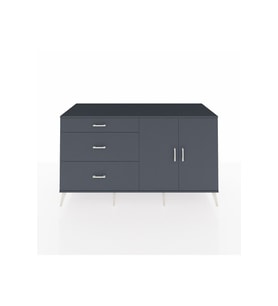 Kronos Konsol 2 Raflı 3 Çekmeceli 2 Kapaklı 176x59x99 Antrasit-Antrasit