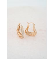 Kadın Vip Seri  Xuping Rose Gold  Küpe Seti