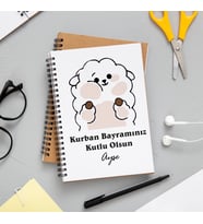 Kurban Bayramınız Kutlu Olsun Baskılı Defter Kişiye Özel