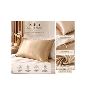 Saten Yastık Kılıfı 50*70