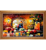 ALTIN ÇERÇEVELİ PASPARTULU TABLO CR673