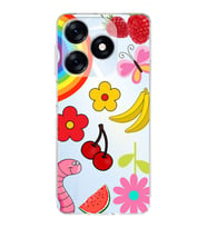 PrintiFy Tecno Spark 10 4G ile Uyumlu Water Color 5  Kamera Korumalı Şeffaf  Kılıf