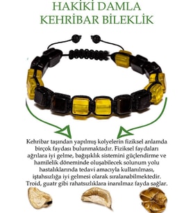 Üretici Sertifikalı Küp Kesim Bordo Sarı Doğal Damla Kehribar Bileklik (Çok Renkli)