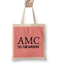 Amc Stock TO THE MOON Queens Bez Çanta Uzun Saplı