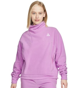 Nike ACG 'Wolf Tree' Loose Fit Women's LS Top Kadın Bol Kesim Polar Sweatshirt Mor
