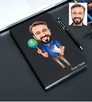Kişiye Özel Öğretmen Tasarımlı Karikatür Defter Ve Kalem Seti 52