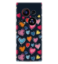 Phantom X2 Pro Kılıf Boutique Baskılı Resimli Boyama Kalpler Pcode -019