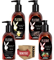 Playboy Massage Oil 120 ml 4 Çeşit Vücut Masaj Yağı