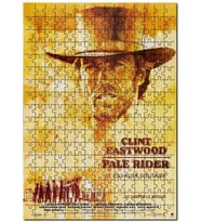 Cakapuzzle Pale Rider Clint Eastwood Afiş 1985 Afişi Puzzle Yapboz MDF (Ahşap) (120 Parça)