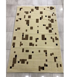 Saray Halı Vizyon 10327 A 150X230 Krem Kahve 4 M2 Halı !