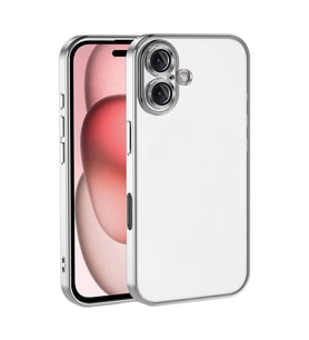 Apple İphone 17 Razer Lensli Silikon - Gümüş