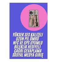 Mey İthalat® Genç Kızlara Özel Akıllı Saat 41 mm Çağrı Cevaplayabilen NFC ve GPS Uyumlu