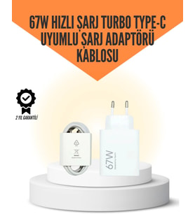 67W Hızlı Şarj Cihazı Yüksek Isı Dayanımlı Type-C Set