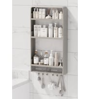 Dekoratif banyo düzenleyici rafı duş rafı mutfak rafı