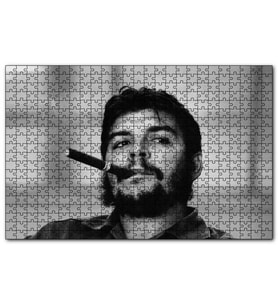 Cakapuzzle Che Guevara ve Purosu SB  Puzzle Yapboz MDF (Ahşap) (120 Parça)