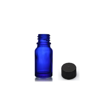 20ml mavi şişe düz kapaklı, 24 adet, cam şişe, esans şişesi, yağ şişesi, kozmetik şişesi
