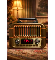 Everton Rt-722 Nostaljik Tasarımlı Dijital Ekranlı Bluetooth Radyo Müzik Çalar