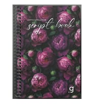 GIPTA SCRIPT BOOK SPİRALLİ SERT KAPAK 17x24 80YP.ÇİZGİLİ DEFTER 8406 - TEKLİ
