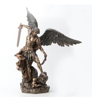 Wise Biblolar - St. Michael Biblo 55x37x73 cm Dekoratif Obje Mitoloji & Tarih (Çok Renkli)