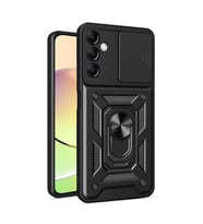 Samsung Galaxy A14 Uyumlu Kılıf Magnetik Standlı Kamera Korumalı Zore Sürgülü Vega Kapak