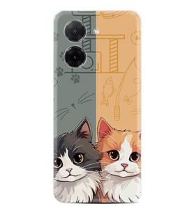 Xiaomi Redmi A5 4G Kılıf Boutique Baskılı Resimli İkiz Kediler Pcode -086