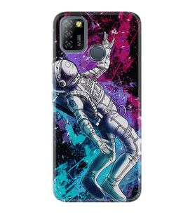 INFINIX Smart 4 5 6 Zero 8 S5 Pro Kılıf Desemli Silikon Astronot Signs 1753