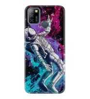 INFINIX Smart 4 5 6 Zero 8 S5 Pro Kılıf Desemli Silikon Astronot Signs 1753