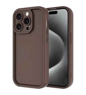 coverzone iPhone 15 Pro Max ile uyumlu K?l?f Parlak, Tek Renkli Y�zey Dayan?kl? Malzeme & Tam Koruma Redolent K?l?f iPhone 15 Pro Max ile uyumlu K?l? Ergonomik Kavrama Kolay Eri?im Kapak Kahverengi