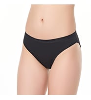 12 li Paket Tutku Bayan Düz Bikini Külot (Siyah)