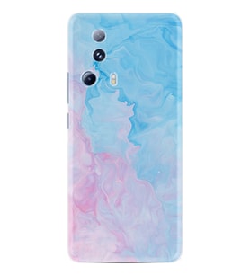Xiaomi Mi 13 Lite Kılıf Resimli Desenli Baskılı Silikon Pink Blue Abstract 1385