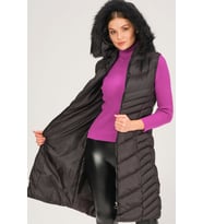 Z6725 DEWBERRY BAYAN YELEK-SİYAH
