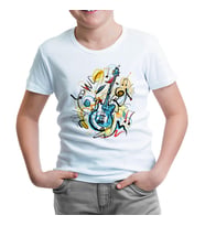 Gitar - Kandinsky Beyaz Çocuk Tshirt