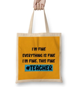 Teacher Gift-Learning Inspire-Science Student School Inspirational KIDS WOMEN Men Bez Çanta Uzun Saplı