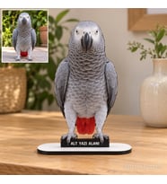 Fotoğraftan Kişiye Özel Evcil Hayvan Fotoğraflı MDF Karikatürlü 18 cm MDF Masaüstü Biblo - Masaüstü Hediye 4. Model