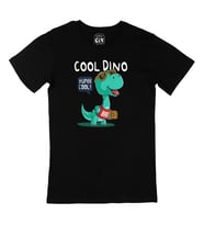 Cool Dinozorlu Siyah Tişört