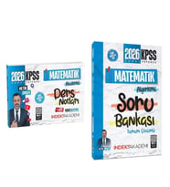 İndeks Akademi 2026 KPSS Matematik Akademisi Video Ders Notları ve Soru Bankası Seti 2 Kitap