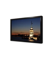 Gece Kız Kulesi Çerçeveli Cam Tablo