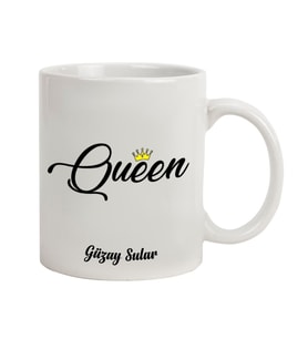 Kişiye Özel Queen Temalı Seramik Kupa Bardak