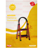 PATİKA 2'Lİ EV TİPİ MERDİVEN (Kırmızı)
