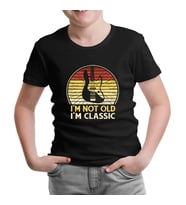 Not Old but Classic Guitar Siyah Çocuk Tshirt