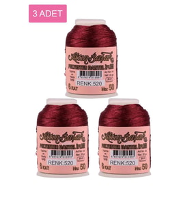 3 Adet Altınbaşak Oya ve Dantel İpi 20 gr - Royaleks - No: 520