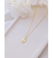 Kişiye Özel 925 Ayar Gümüş Minimalist Balkabağı Figürlü Kolye (Gold)