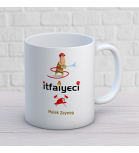 KİŞİYE ÖZEL İTFAİYECİ MESLEK KUPA BARDAK