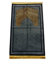 Albion Kabe Desenli Kadife Seccade Sarı