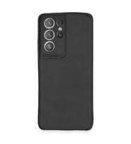 Samsung Galaxy S21 Ultra Kılıf Loop Deri Silikon - Siyah